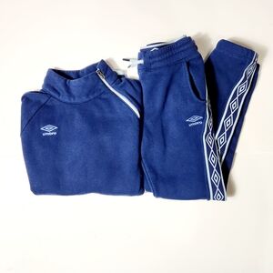 Umbro Brand Girl's Blue Tracksuit Set Size: 7/8 M